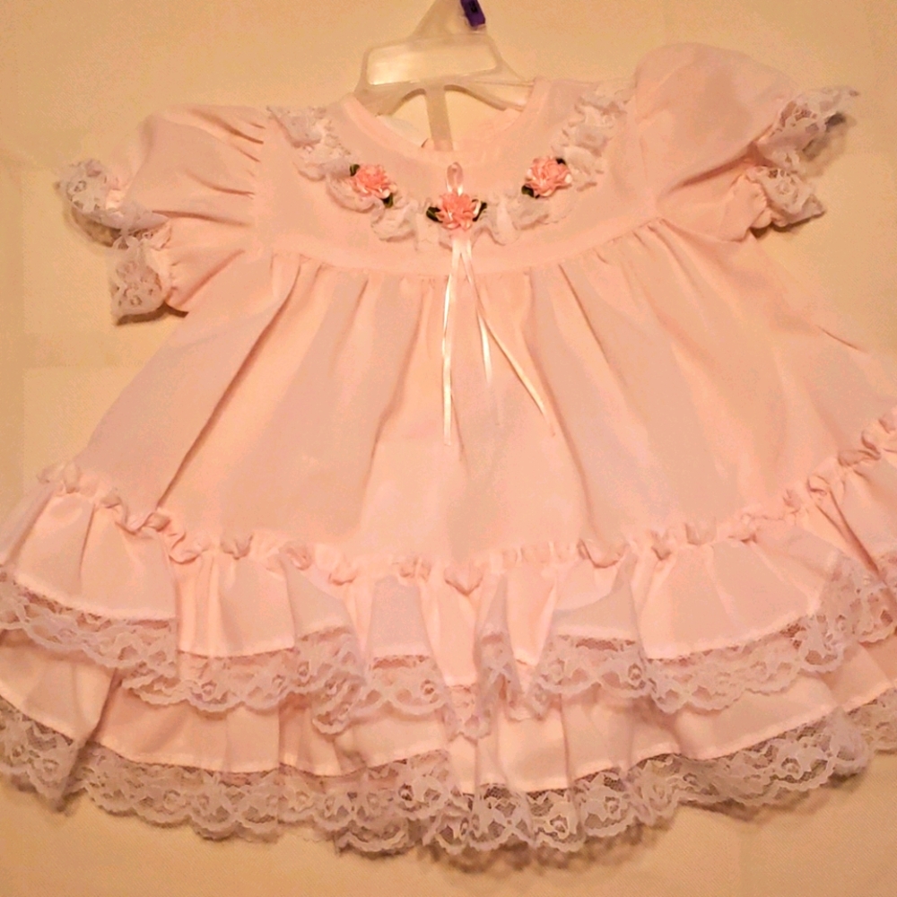 Baby girl pink dress 6-9 months